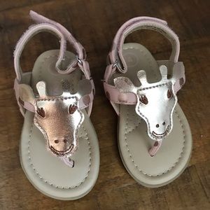 NWOT Genuine Kids Giraffe Sandals